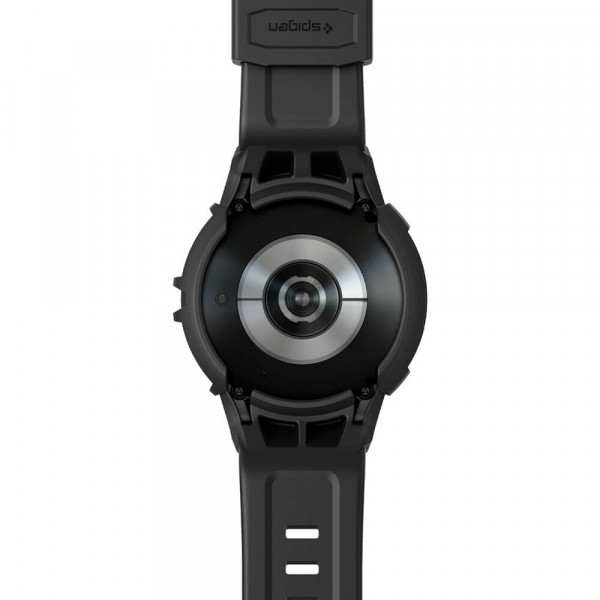 Samsung Galaxy Watch 5 Pro (45mm) Spigen Rugged Armor Pro Suojakuori rannekkeella, Musta