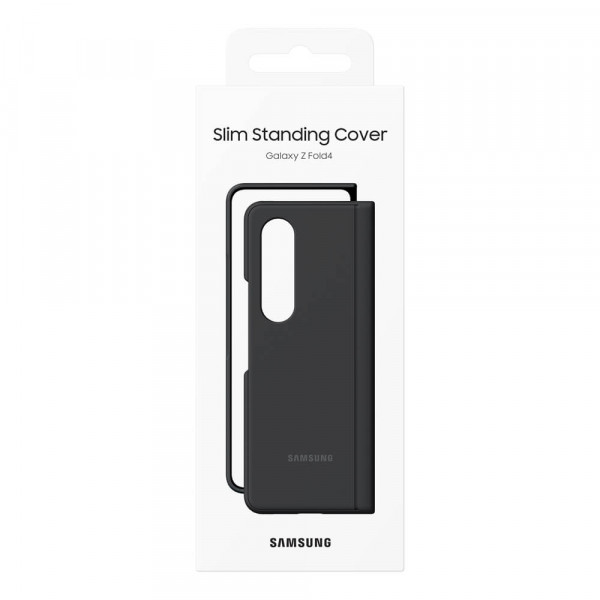 Samsung Galaxy Z Fold4 Slim Standing Cover, Musta