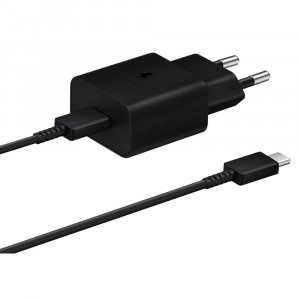 Samsung Power Adapter 15W USB-C Verkkolaturi kaapelilla, Musta