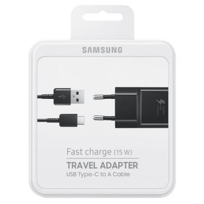 Samsung Fast Charge USB-C Pikalaturi, Musta