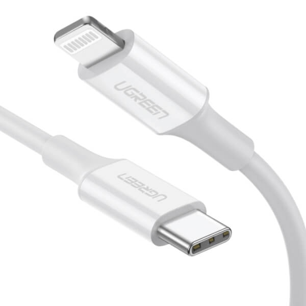 Ugreen Lightning - USB-C kaapeli 0,5m, Valkoinen