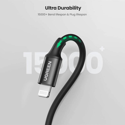 Ugreen Lightning - USB-C kaapeli 2,0m, Musta