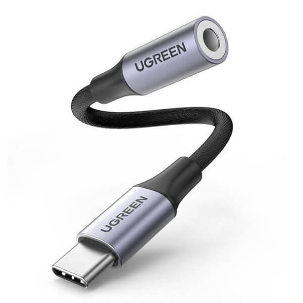Ugreen USB-C - 3.5mm Adapteri, Musta