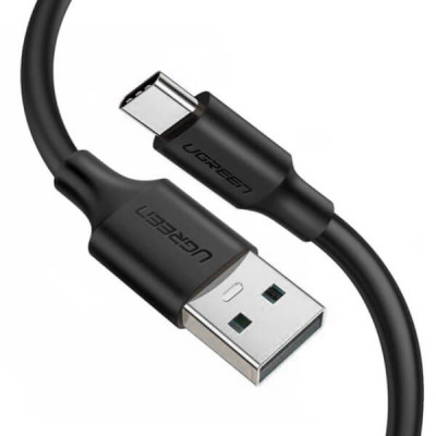 Ugreen USB-C - USB-A 2.0 kaapeli 1,0m, Musta