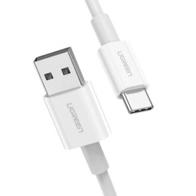 Ugreen USB-C - USB-A 2.0 kaapeli 1,5m, Valkoinen