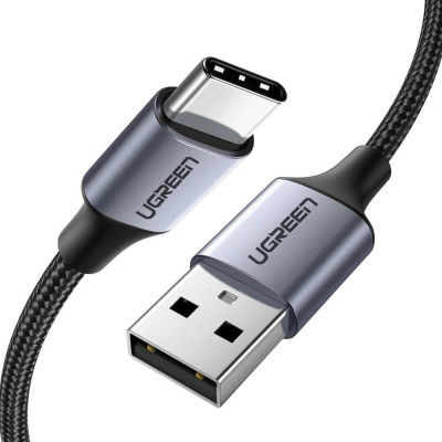 Ugreen USB-C Punottu kaapeli 3,0m, Musta