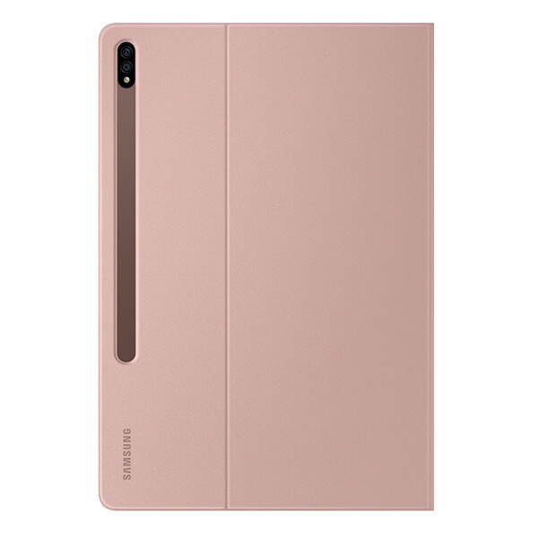 Samsung Galaxy Tab S7+ 12.4" Book Cover Suojakotelo, Ruusukulta